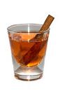 The Firepit Shot is made from sambuca and pumpkin spice liqueur, and served in a chilled shot glass.