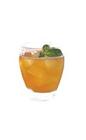 The Grand Smash drink is made from Grand Marnier, lemon and mint, and served in an old-fashioned glass.