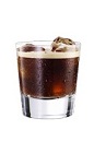 The Jager Barrel drink is made from Jagermeister and root beer, and served in an old-fashioned glass.