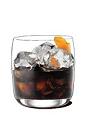 The Kahlua on the Rocks is easily made from Kahlua liqueur and an orange twist.