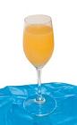 The Morning Joy drink is made from Gin, Crème de Bananes and fresh orange juice, and served in a chilled sour glass.
