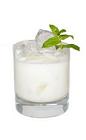 The Pacific Pacifier drink is made from Cointreau, creme de bananes and half-and-half, and served in an old-fashioned glass.