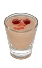 The Pumpkin Expression shot is made from Fultons Harvest pumpkin pie liqueur, raspberry vodka and raspberry syrup, and served in a chilled shot glass.