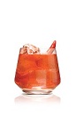 The Red Hot Stoli drink is made from Stoli Hot jalapeno vodka and cranberry juice, and served in an old-fashioned glass.