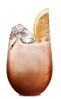 The Sour Kahlua drink is made from Kahlua coffee liqueur, lemon juice and simple syrup, and served in an old-fashioned glass.