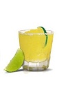 The Cuervo Margarita drink is made from Jose Cuervo silver tequila, lime margarita mix and ice, and served in an old-fashioned glass.