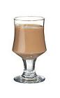 The After Eight Coffee drink is made from whiskey, creme de menthe, cocoa and hot coffee (or espresso), and served in a wine glass or an Irish coffee glass.