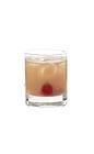 The Amaretto Sour drink is made from amaretto, sour mix and lemon juice, and served in an old-fashioned glass.