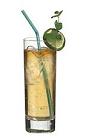 The Atman drink is made from vodka, Grand Marnier Rouge and lemon-lime soda, and served in a highball glass.