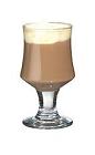 The Baileys Coffee drink is made from Baileys Irish Cream, hot coffee and whipped cream, and served in a wine glass or an Irish coffee glass.