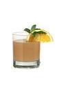 The Boxer drink is made from scotch whiskey, dry vermouth and grapefruit juice, and served in an old-fashioned glass.