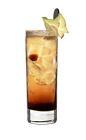 The Brown Russian drink is made from vodka, Kahlua and ginger ale, and served in a highball glass.