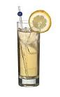 The Innocent drink is made from vodka, apple liqueur and ginger ale, and served in a highball glass.
