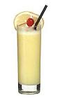 The Spanish Bomb drink is made from vodka, Licor 43, orange juice and milk, and served in a highball glass.