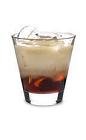 The Vanilla Russian drink is made from vanilla vodka, Kahlua and milk, and served in an old-fashioned glass.