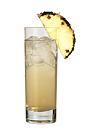The Vanilla Sky drink is made from vanilla vodka, Sourz Pineapple and lemon-lime soda, and served in a highball glass.