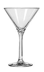 Delmonico Martini - The Delmonico Martini is made from Gin, Dry Vermouth, Sweet Vermouth and Brandy, and served in a chilled cocktail glass.